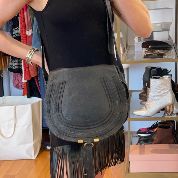 Chloe Handbags - Black and old medium Marcie bag